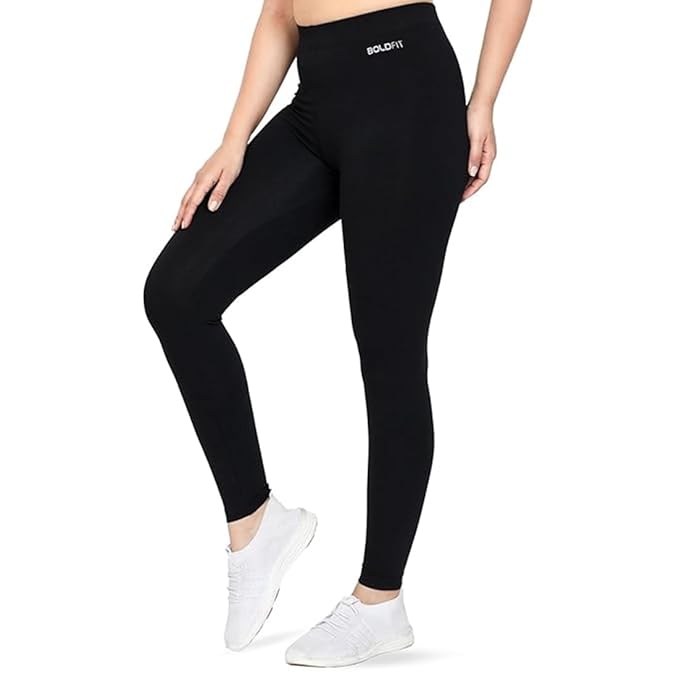 Boldfit Women High Rise Gym Wear Stretchable Yoga Pants Fitness Leggings Gym Pants Multipurpose Track Pant Workout Tights Active Wear Lower