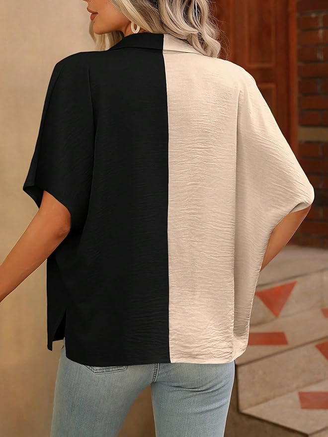 GRECIILOOKS Oversized Shirt for Women – Korean Casual Short Sleeve Loose Fit Top | Plus Size Summer Wear for Girls & Women (Available in Plus Size and Combo Pack of 2)
